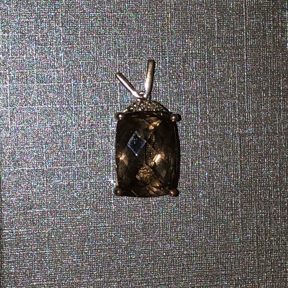 Brown Stone Pendant (no chain)